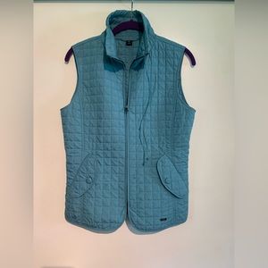 Max Mara Designer Size S/M Light Blue quilted jacket vest/jacket  NWOT